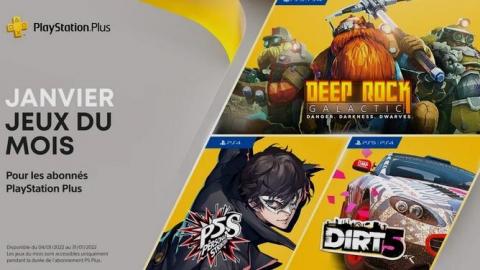 PlayStation Plus : les jeux de janvier officialisés