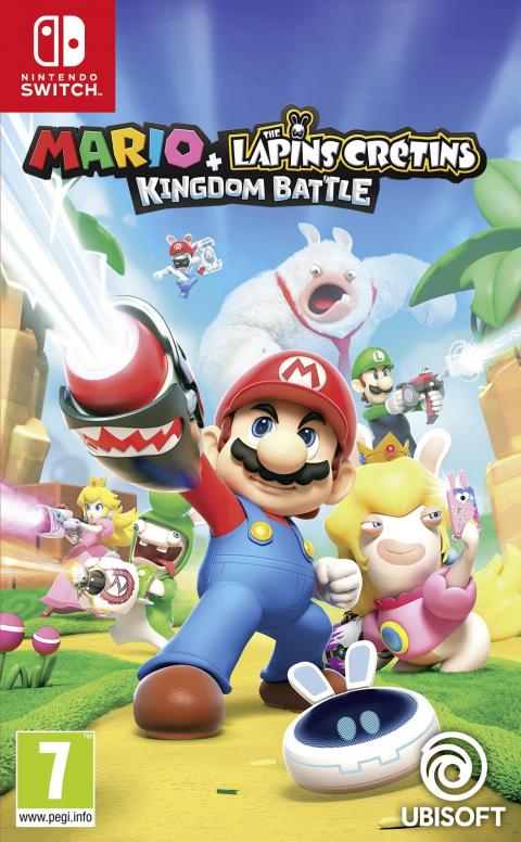 Jaquette Mario + The Lapins Crétins Kingdom Battle